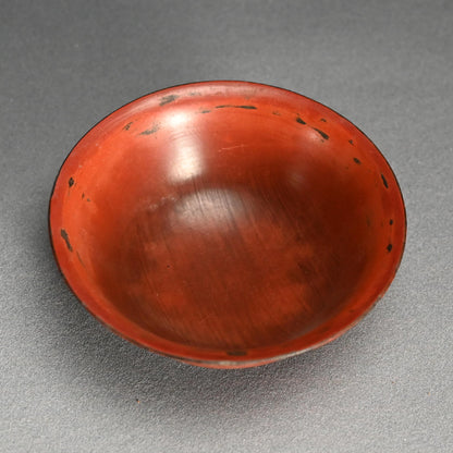 Set 5 Antique Japanese Negoro Lacquer Bowls