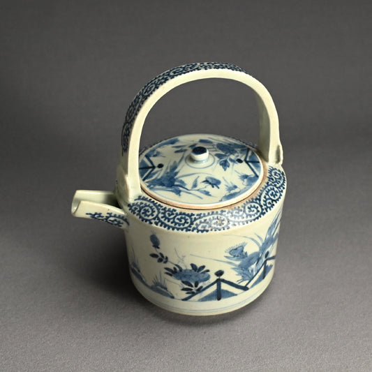 Antique Japanese Koimari Porcelain Choshi Sake Pot
