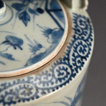 Antique Japanese Koimari Porcelain Choshi Sake Pot