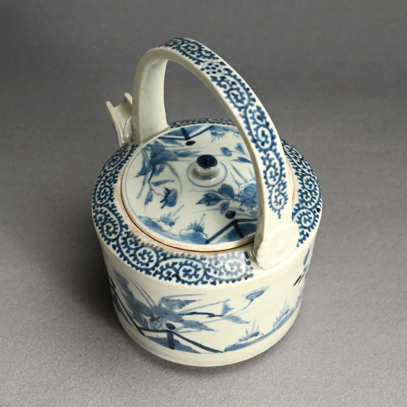 Antique Japanese Koimari Porcelain Choshi Sake Pot