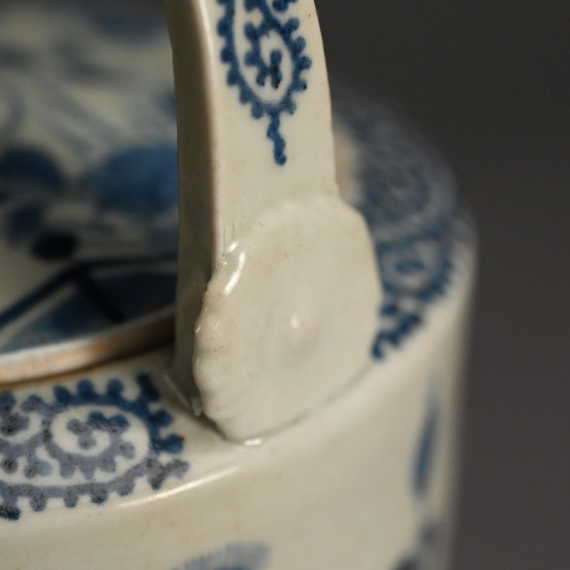 Antique Japanese Koimari Porcelain Choshi Sake Pot