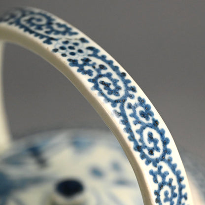 Antique Japanese Koimari Porcelain Choshi Sake Pot