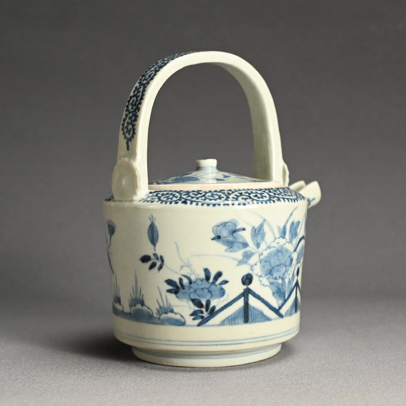 Antique Japanese Koimari Porcelain Choshi Sake Pot