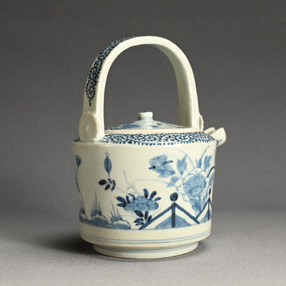 Antique Japanese Koimari Porcelain Choshi Sake Pot