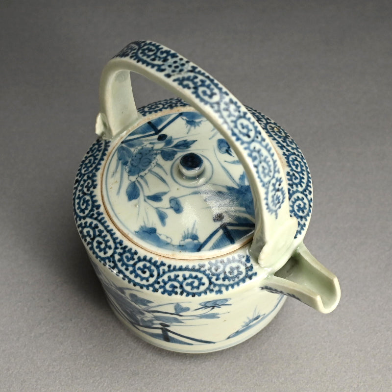 Antique Japanese Koimari Porcelain Choshi Sake Pot
