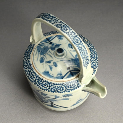 Antique Japanese Koimari Porcelain Choshi Sake Pot