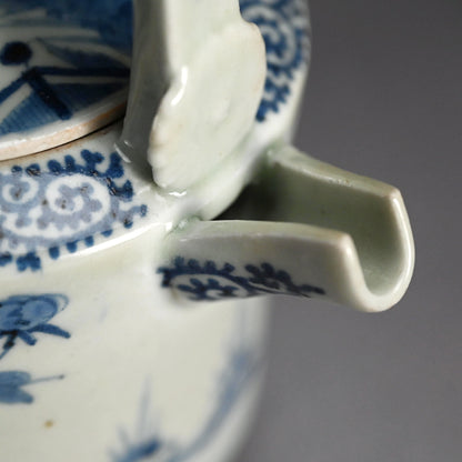 Antique Japanese Koimari Porcelain Choshi Sake Pot