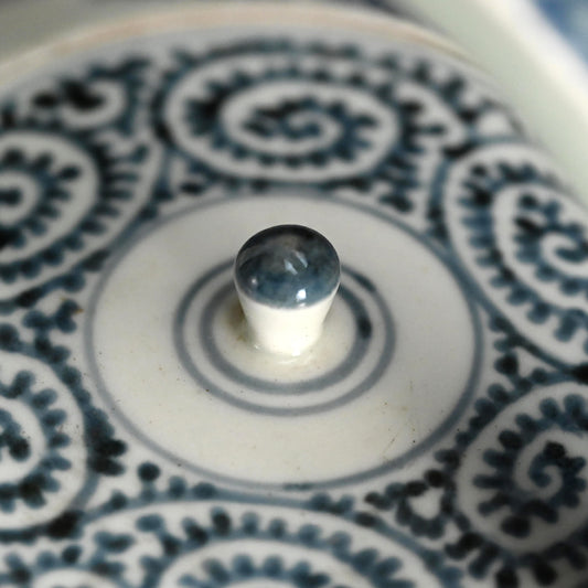 Antique Japanese Koimari Porcelain Choshi Sake Pot