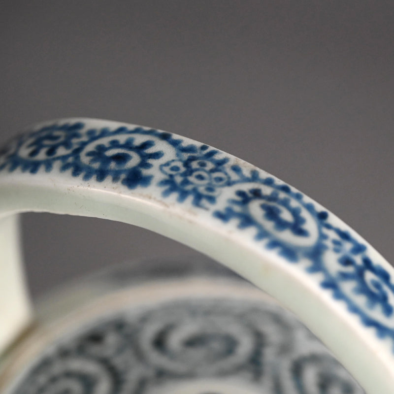 Antique Japanese Koimari Porcelain Choshi Sake Pot