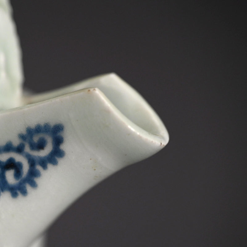 Antique Japanese Koimari Porcelain Choshi Sake Pot