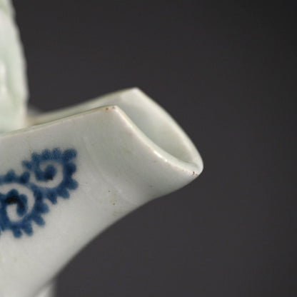 Antique Japanese Koimari Porcelain Choshi Sake Pot