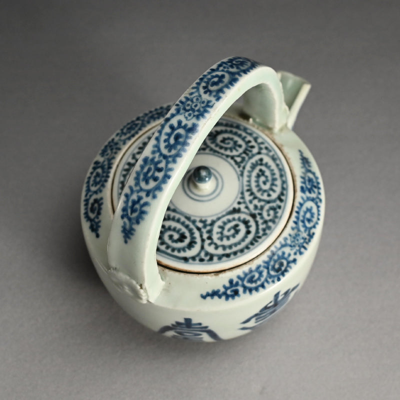 Antique Japanese Koimari Porcelain Choshi Sake Pot