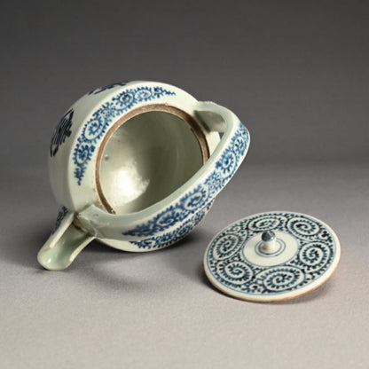 Antique Japanese Koimari Porcelain Choshi Sake Pot