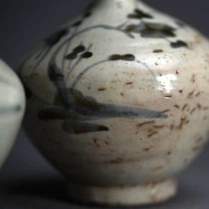 Pair Ko-Imari Abura Tsubo Oil Flasks