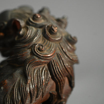 Unusual Antique Japanese Carved Wood Baku (Dream Eater)