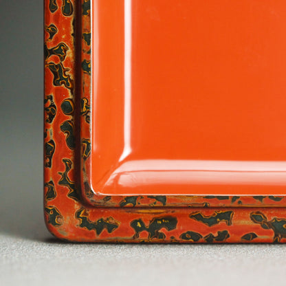 Tsugaru Nuri Antique Japanese Lacquer Jubako Stacking Box Set