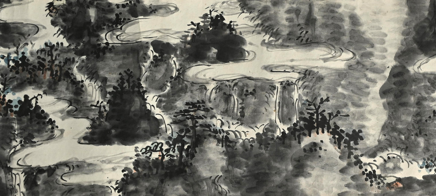 Makimono Handscroll by the Great Chokunyu ー田能村直入