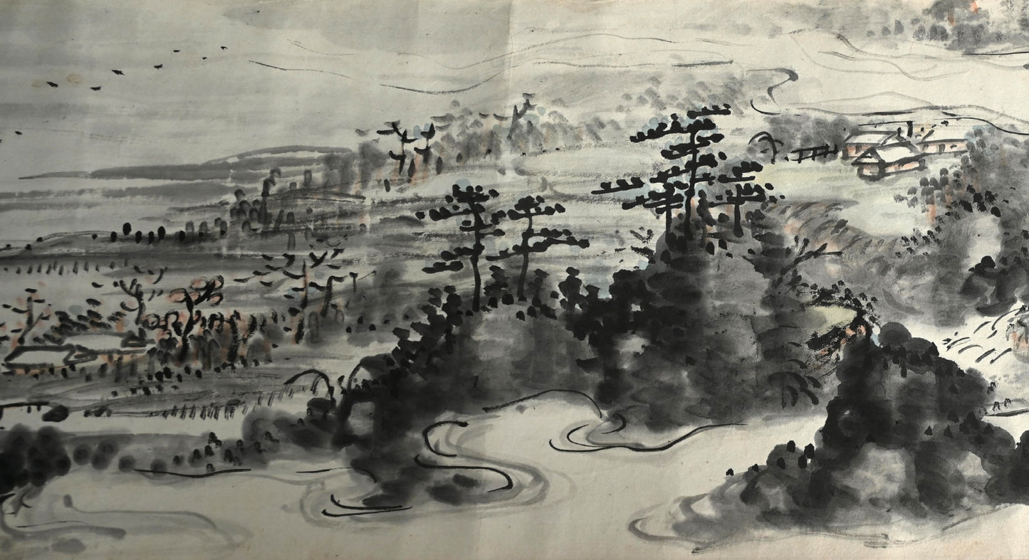 Makimono Handscroll by the Great Chokunyu ー田能村直入