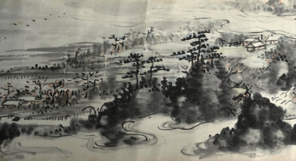 Makimono Handscroll by the Great Chokunyu ー田能村直入