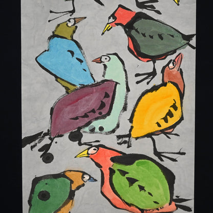 Angry Birds! Colorful Scroll Painting ー重森 陽子