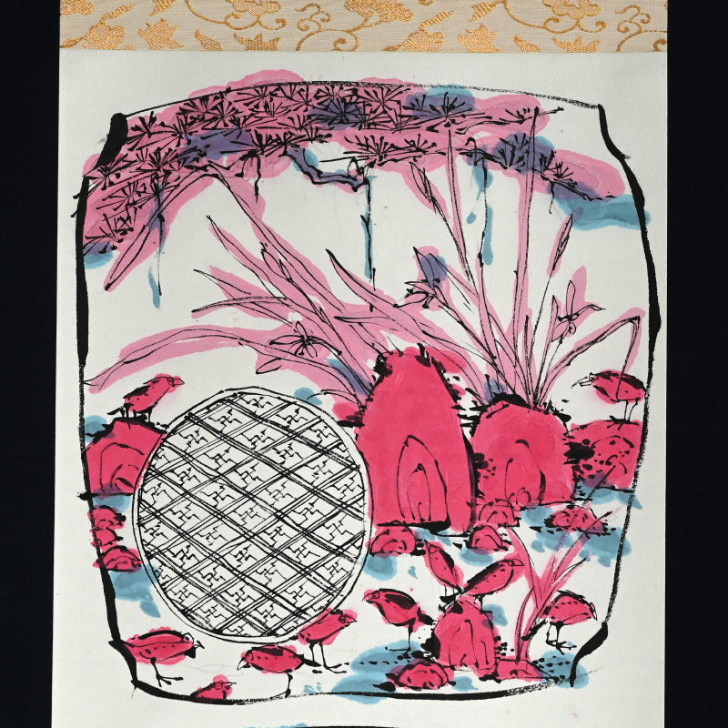 Ceramic Plate Study, Scroll Painting ー重森 陽子