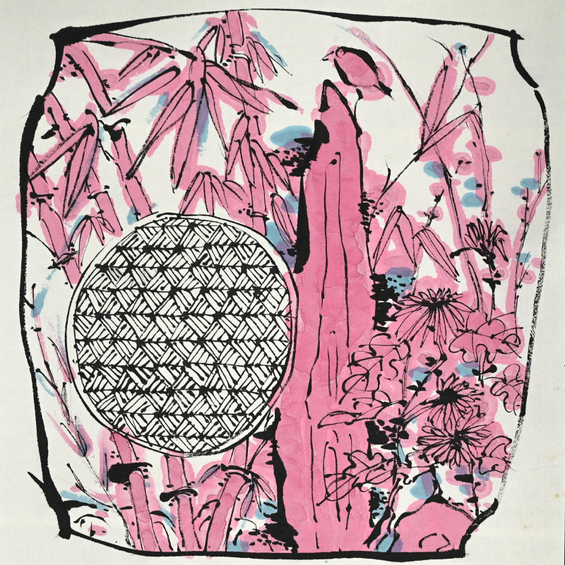 Ceramic Plate Study, Scroll Painting ー重森 陽子