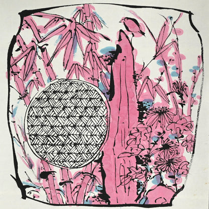 Ceramic Plate Study, Scroll Painting ー重森 陽子