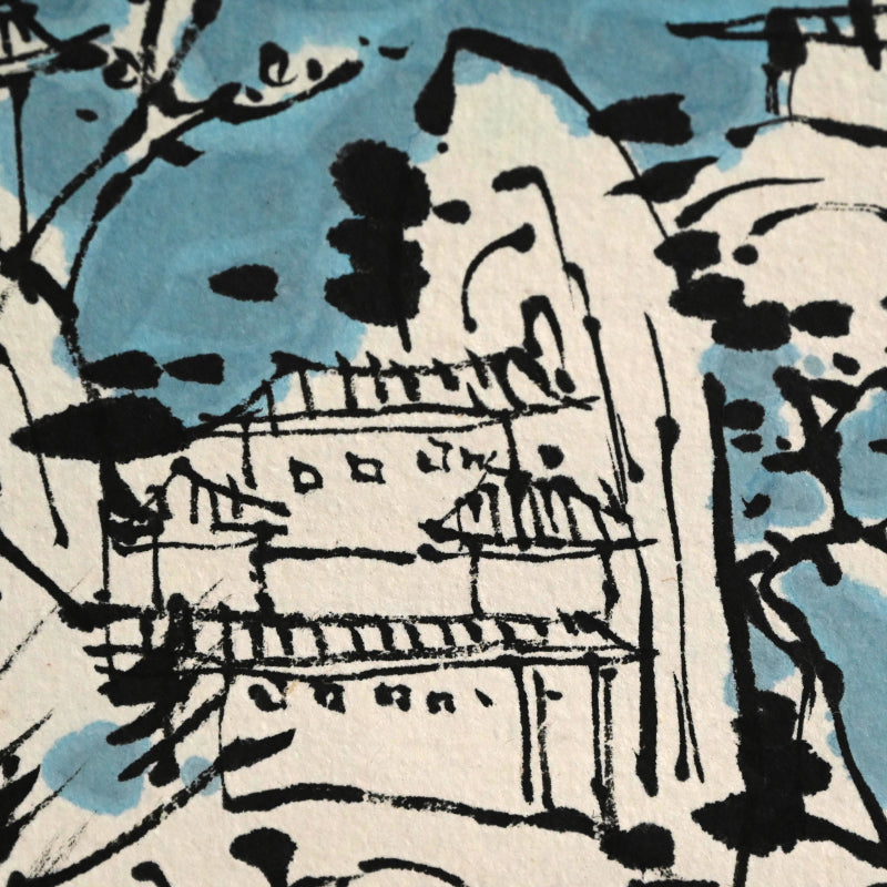 Ceramic Plate Study, Scroll Painting ー重森 陽子