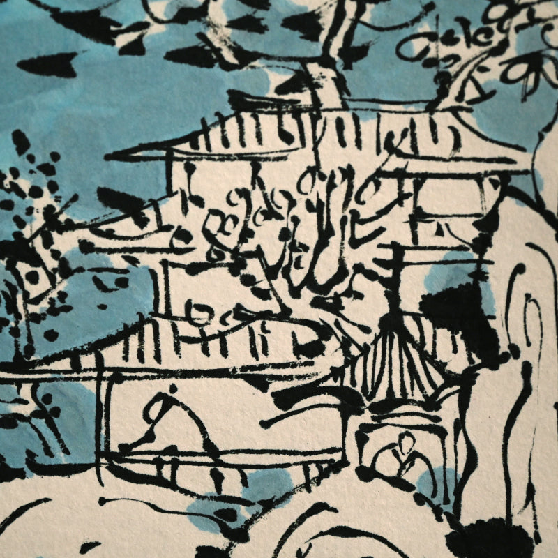 Ceramic Plate Study, Scroll Painting ー重森 陽子