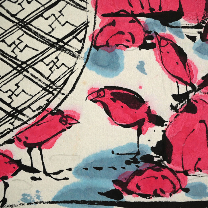 Ceramic Plate Study, Scroll Painting ー重森 陽子