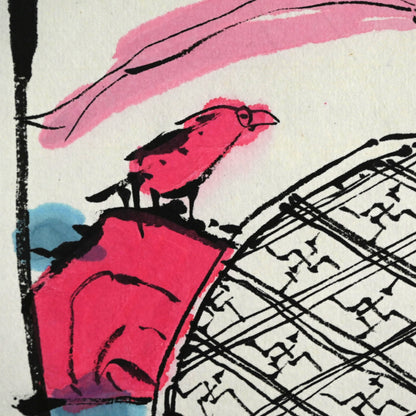 Ceramic Plate Study, Scroll Painting ー重森 陽子