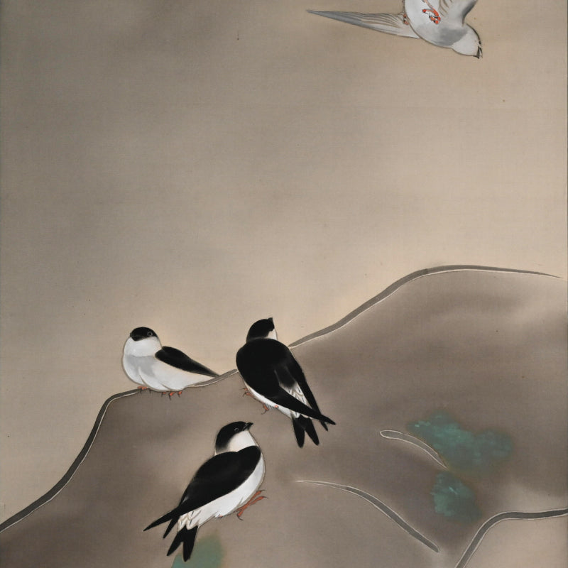 Modernist Scroll, Iwa-Tsubame ー長野 草風 “岩燕”
