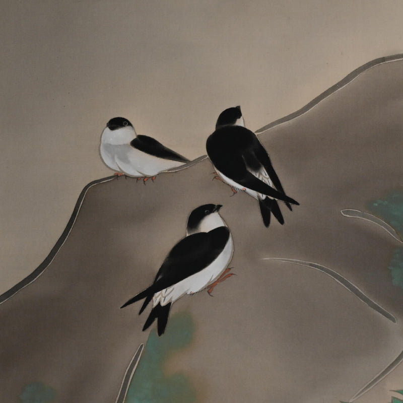 Modernist Scroll, Iwa-Tsubame ー長野 草風 “岩燕”