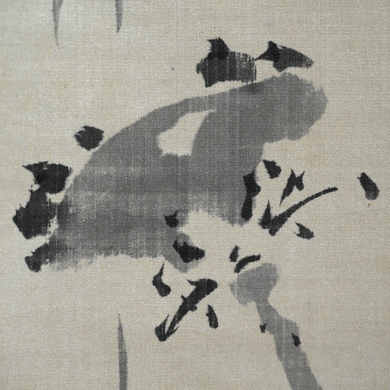 Pair Lotus Paintings by Meiji p. Master ー渡辺 小華