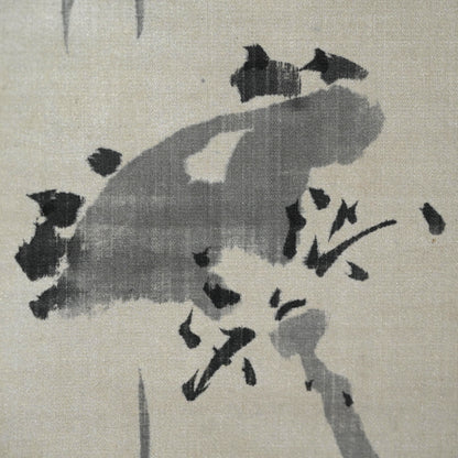 Pair Lotus Paintings by Meiji p. Master ー渡辺 小華