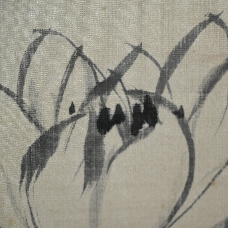 Pair Lotus Paintings by Meiji p. Master ー渡辺 小華