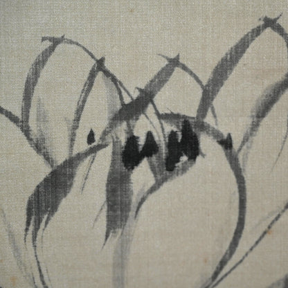 Pair Lotus Paintings by Meiji p. Master ー渡辺 小華