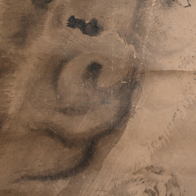 Antique Japanese Blue Eyed Tiger by Fuminobu