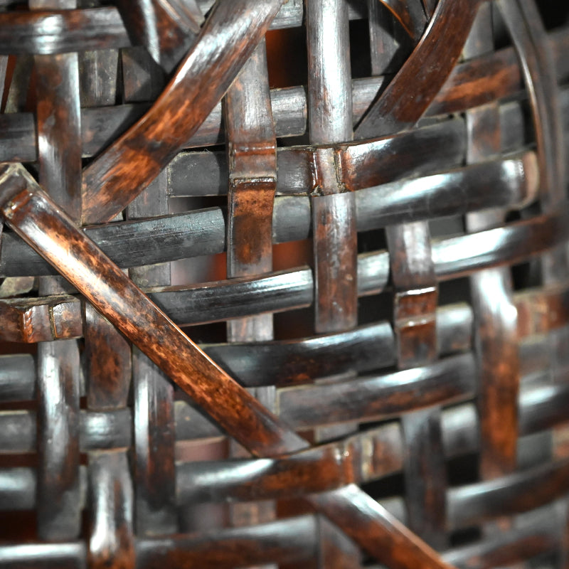 Kakehana Art Bamboo Hanging Basket ー上田 尚雲斎 "柱かけ花籃"