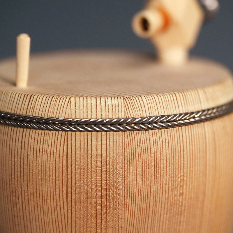 Wooden Sake set by Tarugen ー京なわて たる源 “酒器”