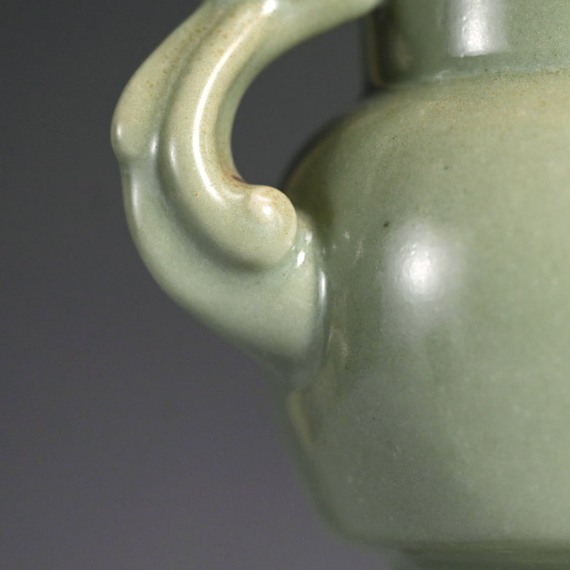 Published Antique Japanese Sanda Seiji Celadon Vase