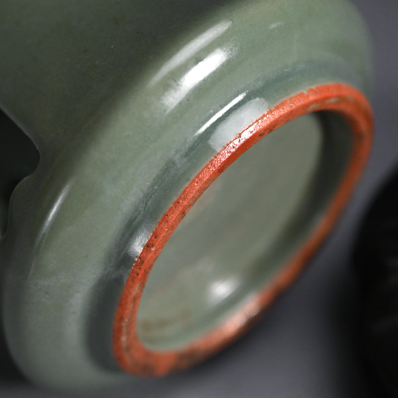 Published Antique Japanese Sanda Seiji Celadon Vase