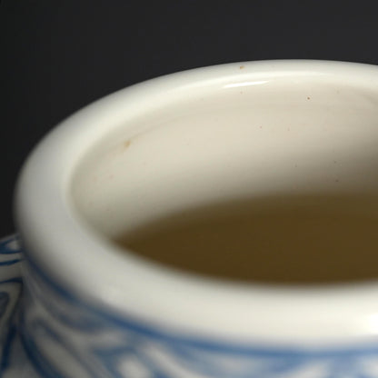 Unusual Antique Japanese Minpei-yaki Pottery Vase