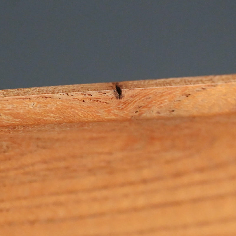 Wood Sencha Tea Tray Carved with Grape Motif