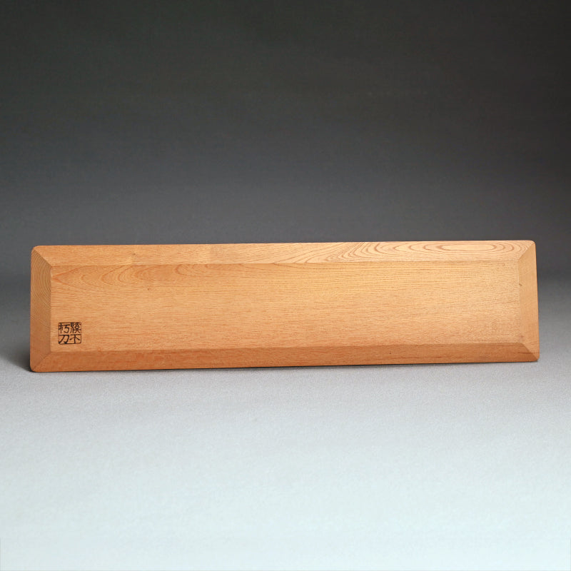 Wood Sencha Tea Tray Carved with Grape Motif