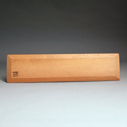 Wood Sencha Tea Tray Carved with Grape Motif