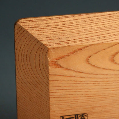 Wood Sencha Tea Tray Carved with Grape Motif