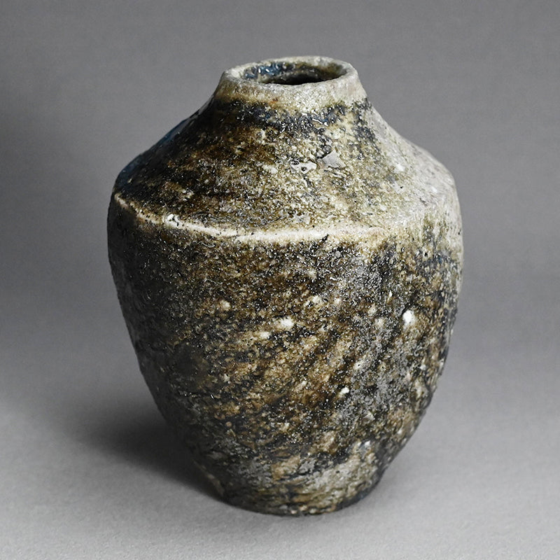 Encrusted Yohen Vase, 2025 ー土井 雅文 “窯変花器”