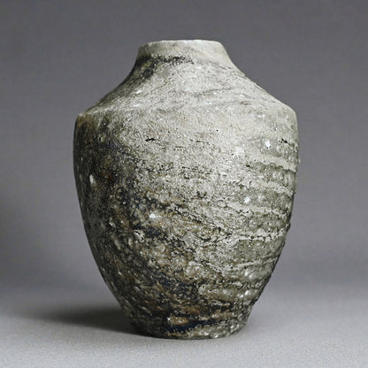 Encrusted Yohen Vase, 2025 ー土井 雅文 “窯変花器”