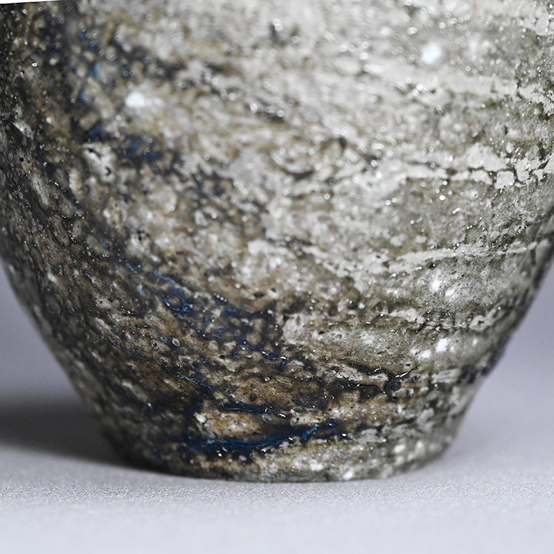 Encrusted Yohen Vase, 2025 ー土井 雅文 “窯変花器”